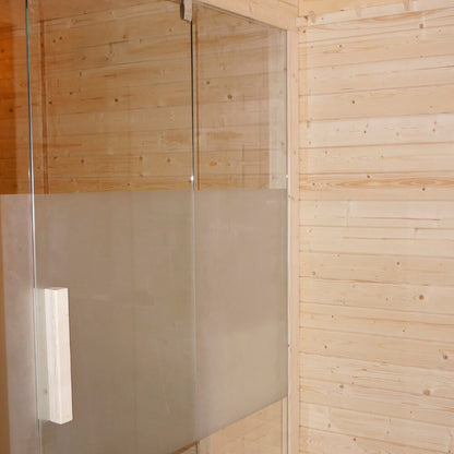 Saunahaus Outdoor mit Vorraum - 400 x 217 cm für 5 Personen