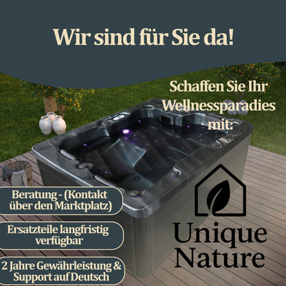 Outdoor Whirlpool - 210 x 160 cm für 3 Personen