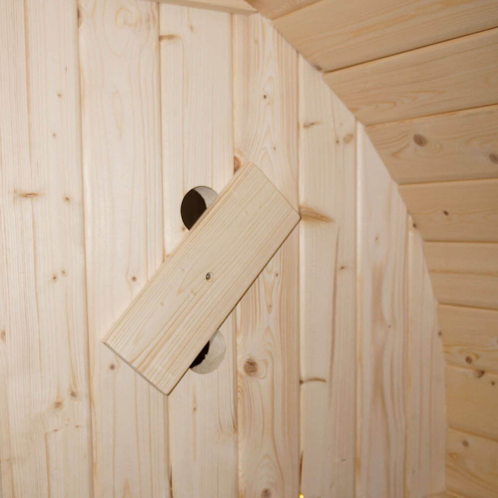 Outdoor Sauna - 184 x 180 cm für 4 Personen