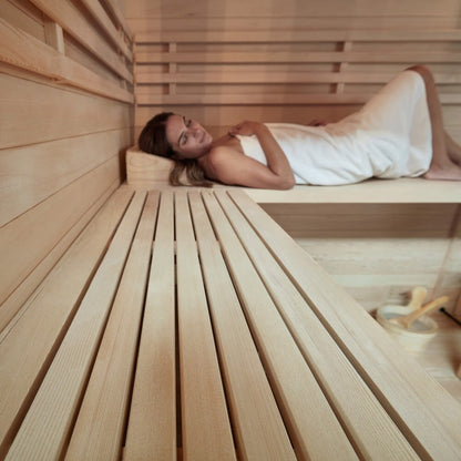 Traditionelle Sauna - 200 x 200 cm für 6 Personen