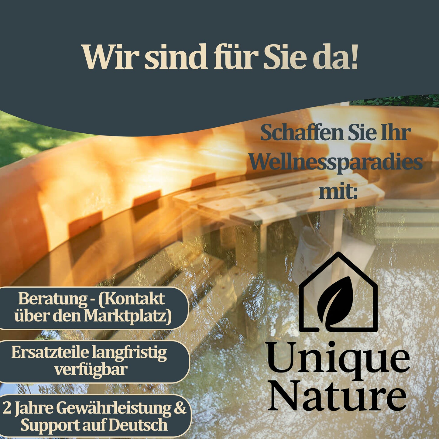 Hot Tub mit Ofen in zwei Größen