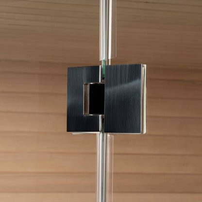 Traditionelle Sauna mit Kunststeinwand - 200 x 200 cm für 6 Personen