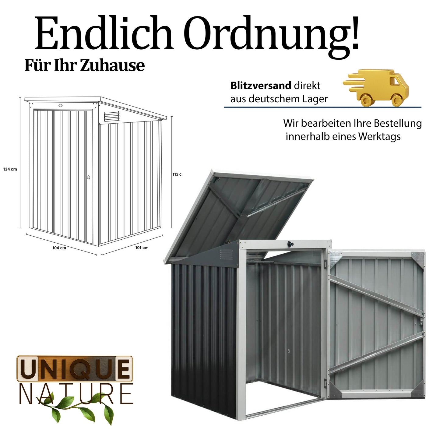 Mülltonnenbox S/M/L