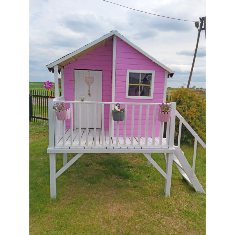 Spielhaus „Tayo“ aus Holz – ohne Rutsche, imprägniert, TÜV-geprüft, ab 3 Jahren