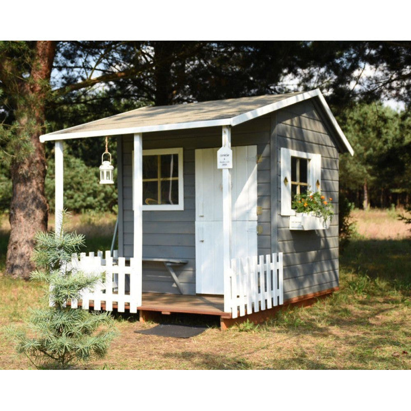 Spielhaus „Malia“ aus Holz – mit Terrasse, imprägniert, TÜV-geprüft, ab 1 Jahr