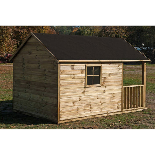 Spielhaus „Timmi“ aus Holz – ebenerdig, imprägniert, TÜV-geprüft, ab 1 Jahr