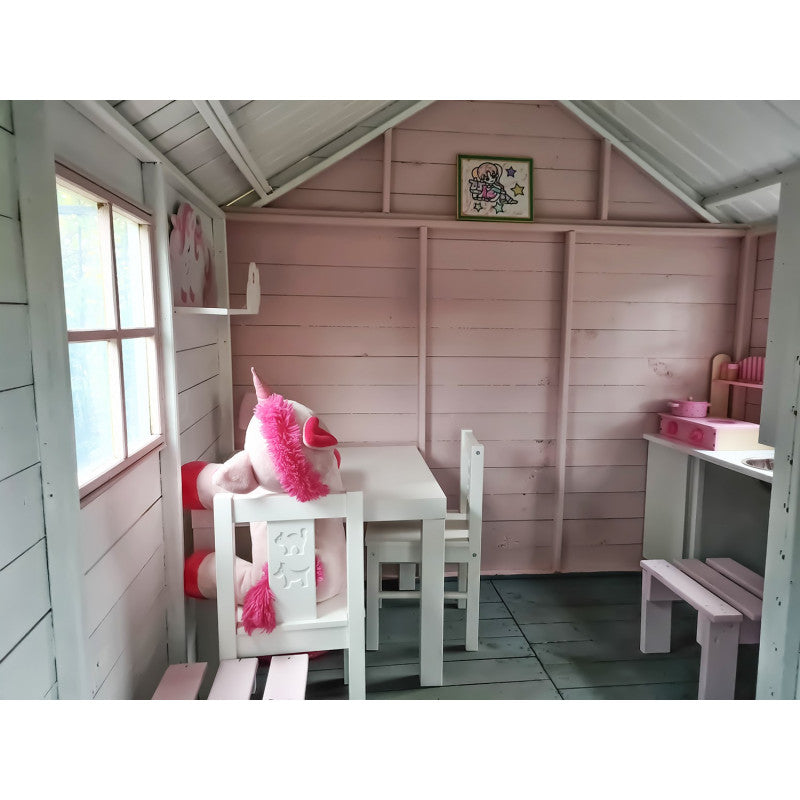 Spielhaus „Timmi“ aus Holz – ebenerdig, imprägniert, TÜV-geprüft, ab 1 Jahr