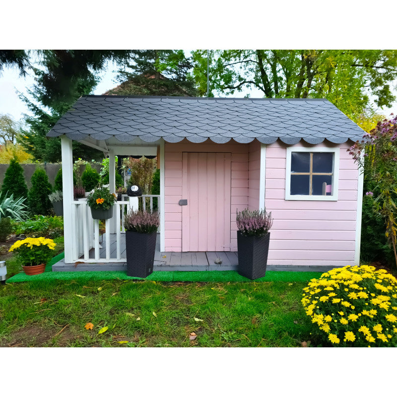 Spielhaus „Timmi“ aus Holz – ebenerdig, imprägniert, TÜV-geprüft, ab 1 Jahr