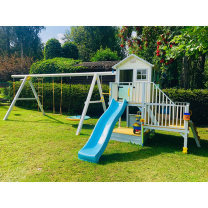 Spielturm „Luno XL“ aus imprägnierter Kiefer – Plattform 62/122 cm, TÜV/EN71, 226,5×176×272 cm