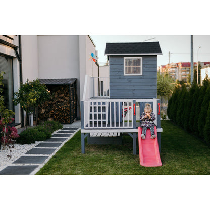 Spielturm „Luno XL“ aus imprägnierter Kiefer – Plattform 62/122 cm, TÜV/EN71, 226,5×176×272 cm