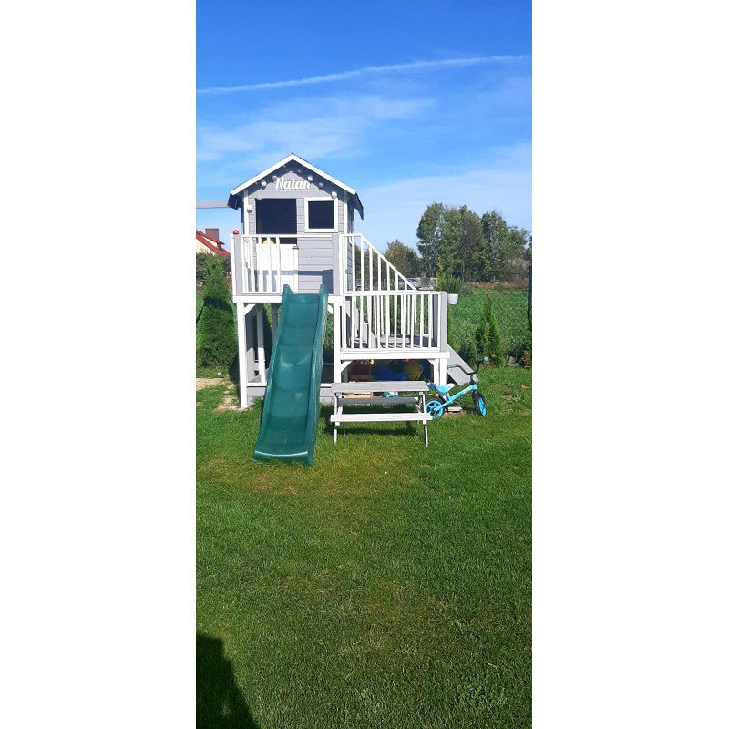 Spielturm „Luno XL“ aus imprägnierter Kiefer – Plattform 62/122 cm, TÜV/EN71, 226,5×176×272 cm