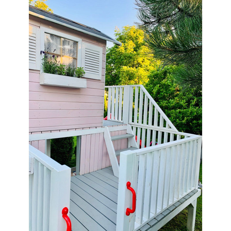 Spielturm „Luno XL“ aus imprägnierter Kiefer – Plattform 62/122 cm, TÜV/EN71, 226,5×176×272 cm