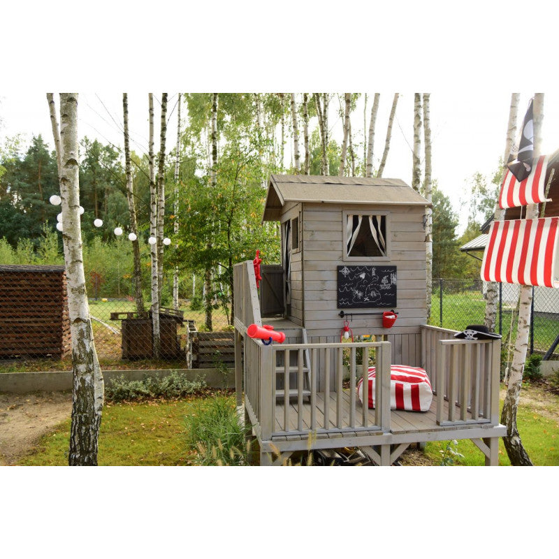 Spielturm „Luno XL“ aus imprägnierter Kiefer – Plattform 62/122 cm, TÜV/EN71, 226,5×176×272 cm