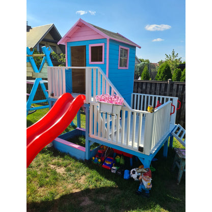 Spielturm „Luno XL“ aus imprägnierter Kiefer – mit Doppelschaukel, Rutsche & Plattform, TÜV-zertifiziert