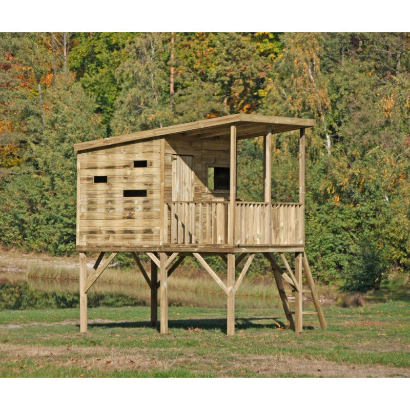 Spielhaus „Robin“ aus Holz – mit Veranda, TÜV-geprüft, imprägniert, ab 3 Jahren