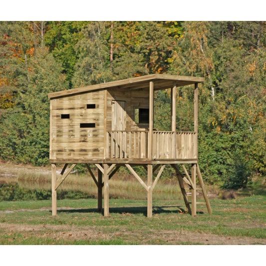 Spielhaus „Robin“ aus Holz – mit Veranda, TÜV-geprüft, imprägniert, ab 3 Jahren