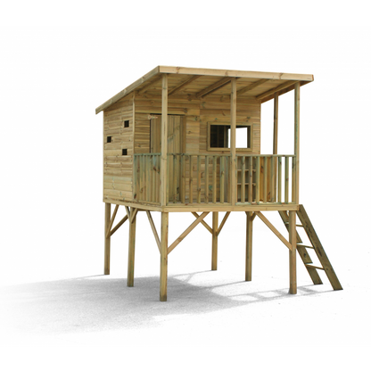 Spielhaus „Robin“ aus Holz – mit Veranda, TÜV-geprüft, imprägniert, ab 3 Jahren