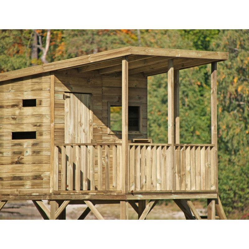 Spielhaus „Robin“ aus Holz – mit Veranda, TÜV-geprüft, imprägniert, ab 3 Jahren