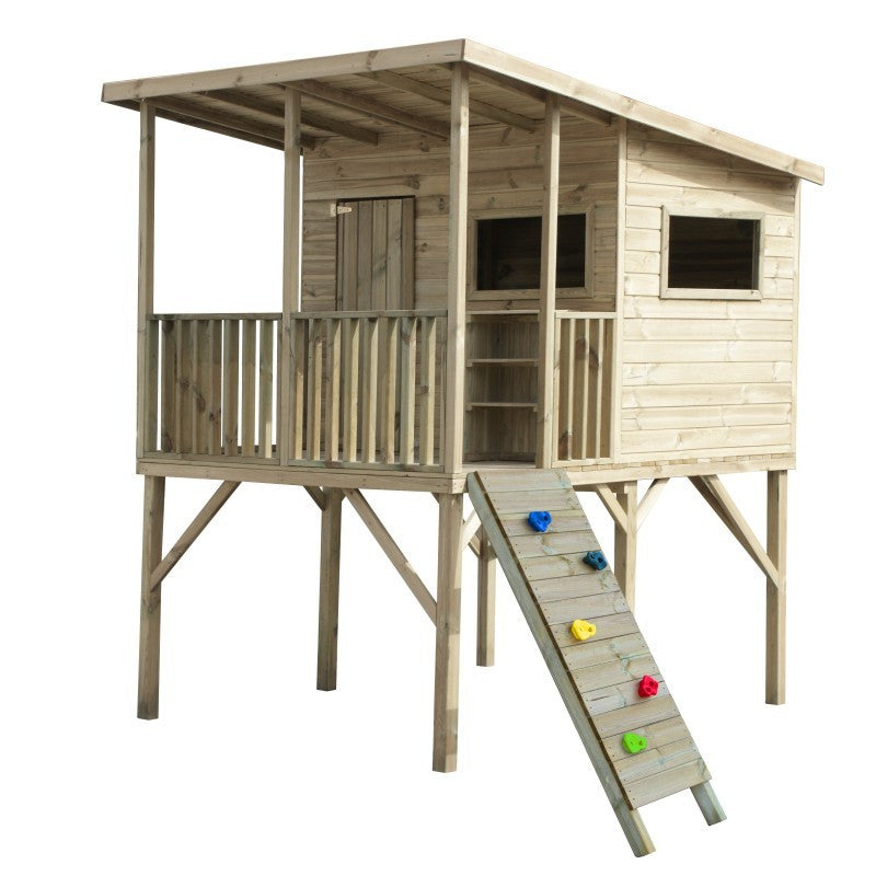 Spielhaus „Robin“ aus Holz – mit Veranda, TÜV-geprüft, imprägniert, ab 3 Jahren