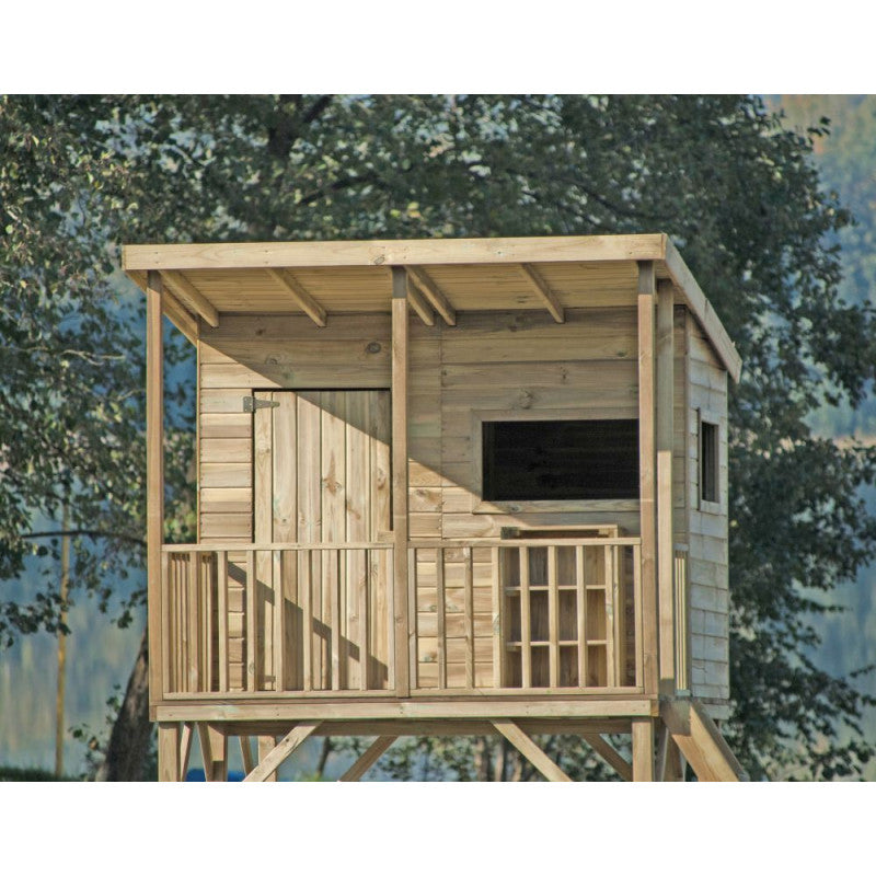 Spielhaus „Robin“ aus Holz – mit Veranda, TÜV-geprüft, imprägniert, ab 3 Jahren