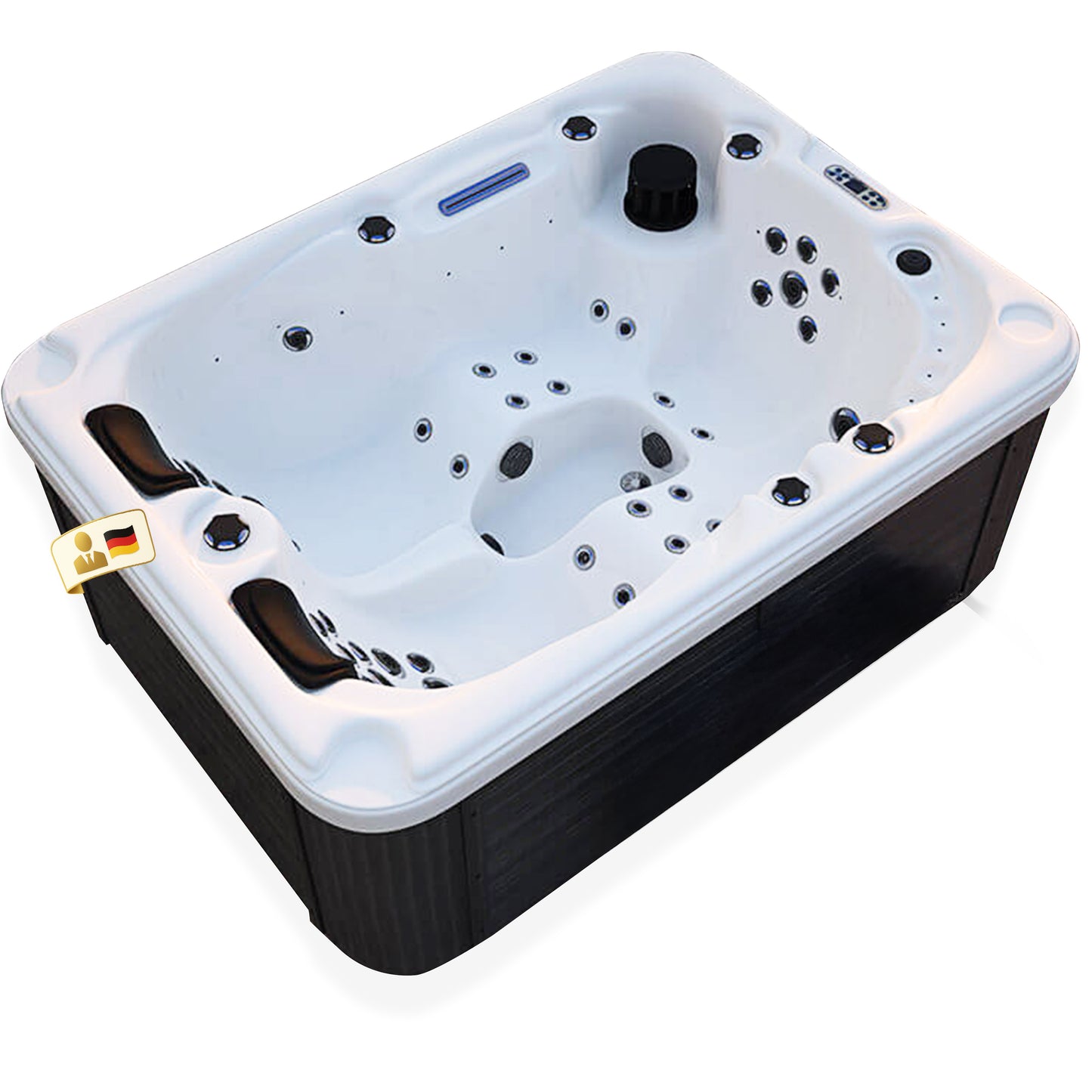 Outdoor Whirlpool - optional mit Treppe und Thermoabdeckung