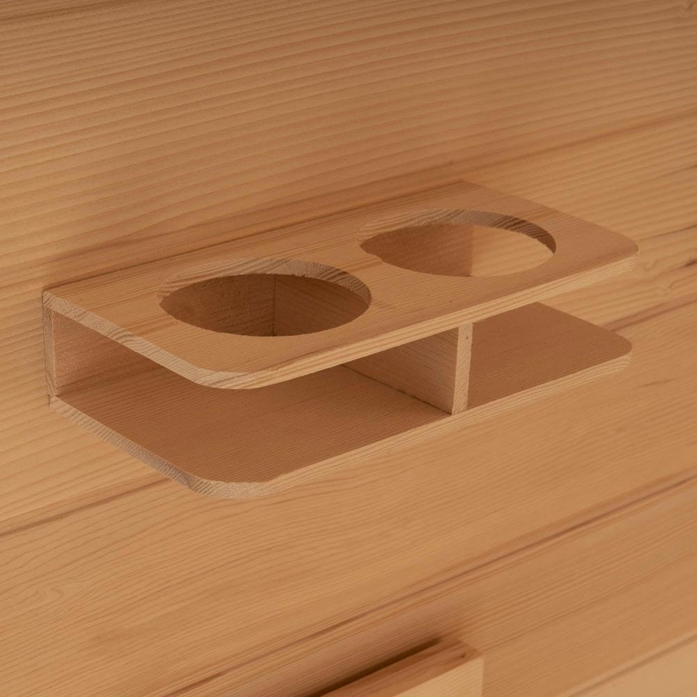 Infrarotkabine mit Vollspektrumstrahler - 120 x 105 cm für 2 Personen