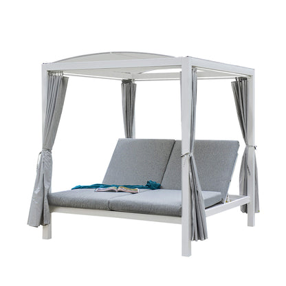 Sonnenliege - 208 x 188 cm Weiß