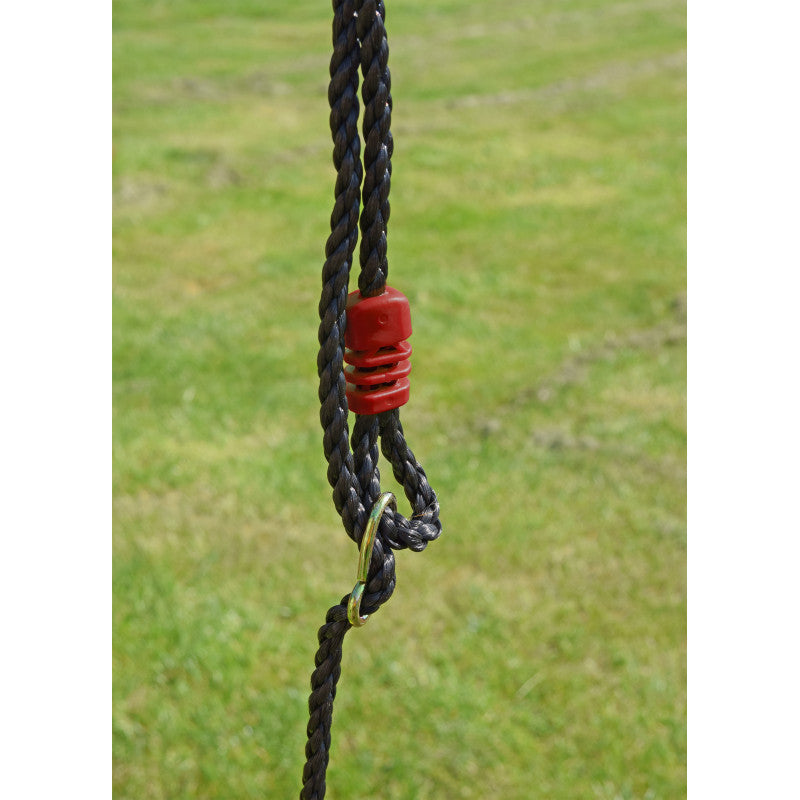 Spielplatz „Olli Red“ aus pulverbeschichtetem Metall – XXL-Kinderspielanlage mit Rutsche, Doppelschaukel & Podest mit Dach, 468×339×265 cm