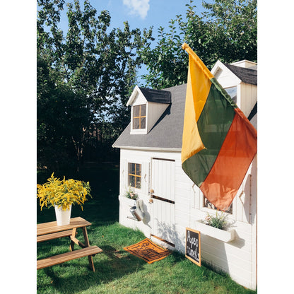 Spielhaus „Maja“ aus Holz – zweistöckig mit Galerie, Leiter & Blumenkästen, 248×157×240 cm, EN71/TÜV-geprüft