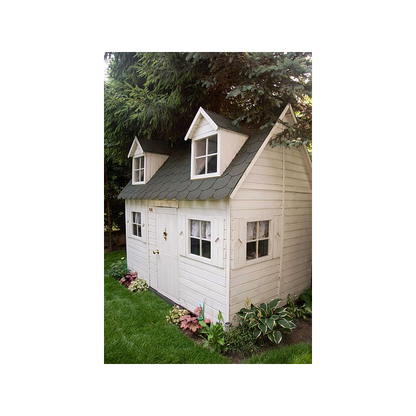 Spielhaus „Maja“ aus Holz – zweistöckig mit Galerie, Leiter & Blumenkästen, 248×157×240 cm, EN71/TÜV-geprüft