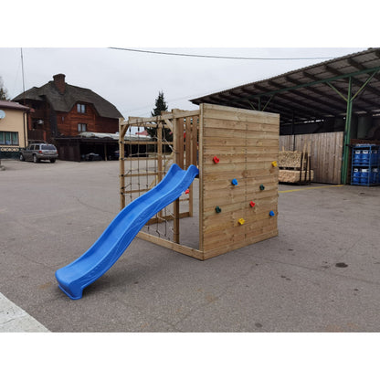 Spielplatz „Luna“ aus imprägnierter Kiefer – mit Rutsche, Schaukel & Kletterelementen, 250×264×228 cm