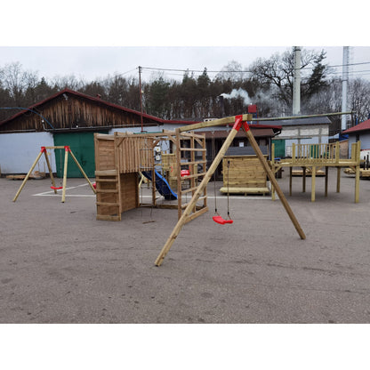 Spielplatz „Luna“ aus imprägnierter Kiefer – mit Rutsche, Schaukel & Kletterelementen, 250×264×228 cm