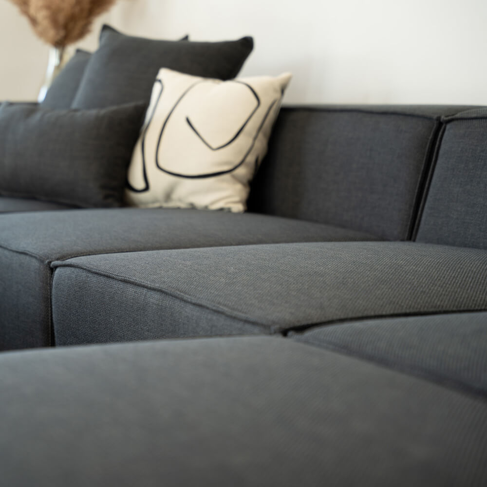 Modulares Sofa - 414 x 207 cm Anthrazit