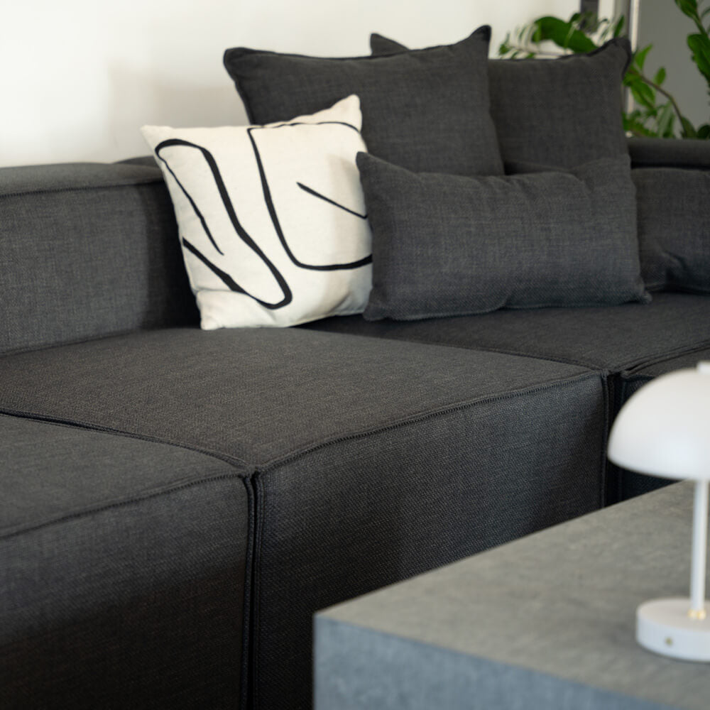 Modulares Sofa - 414 x 207 cm Anthrazit