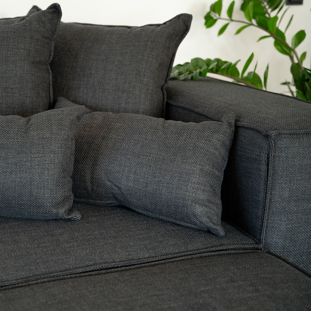 Modulares Sofa - 414 x 207 cm Anthrazit