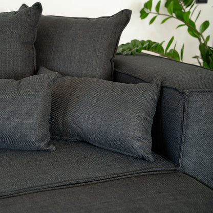 Modulares Sofa - 414 x 207 cm Anthrazit