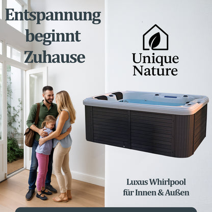 Outdoor Whirlpool - optional mit Treppe und Thermoabdeckung