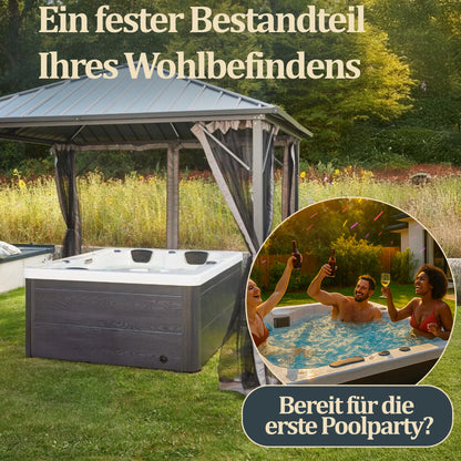 Outdoor Whirlpool - 210 x 160 cm für 3 Personen