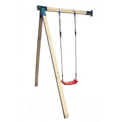 Kletterturm „Luno“ aus imprägnierter Kiefer – mit Rutsche, Schaukel & Sandkasten, 359×254×250 cm, TÜV/EN71